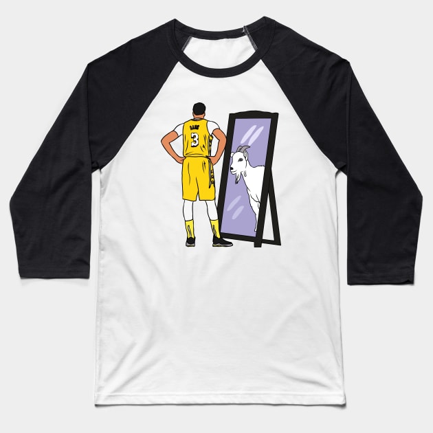 Anthony Davis Mirror GOAT Baseball T-Shirt by rattraptees